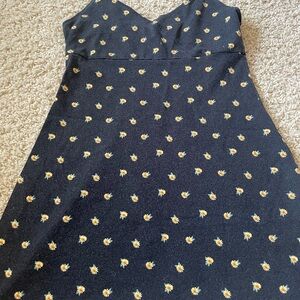 Hollister Black Floral Mini Dress